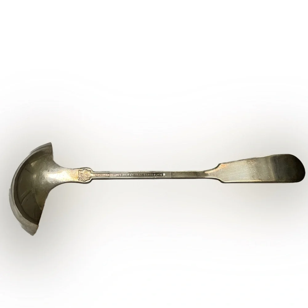 Vintage The Bailey Banks & Biddle Co.Fine Silverplate Large Soup Serving Ladle.